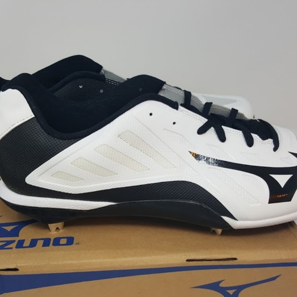 White/Black Men's Heist IQ Baseball Shoes - Picture 6 of 9